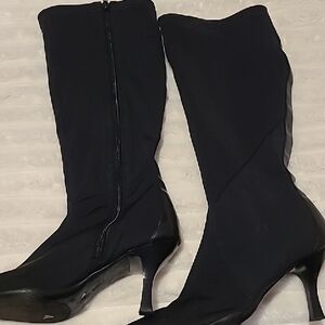 Nine West Black Heeled Boots